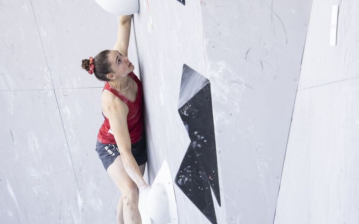 Andrea Kümin bouldert in Prag auf Rang 14